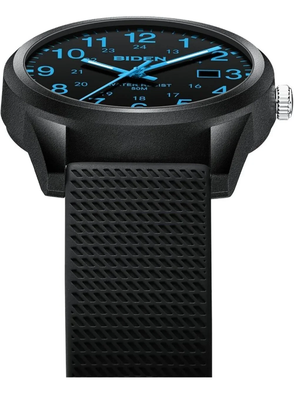 Men Black Blue Analog Quartz Unisex Medical Professionals Waterproof Nurse Watch